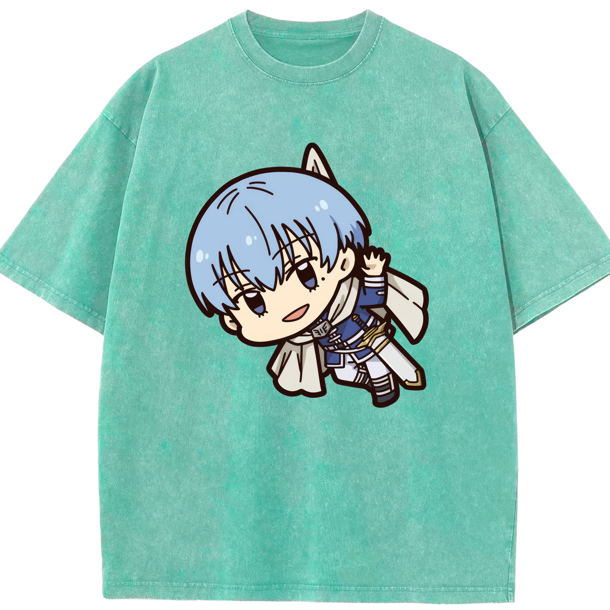 （画像用） 葬送のフリーレン Frieren 綿100% ヴィンテージ風 半袖Tシャツ（フロントプリント）
